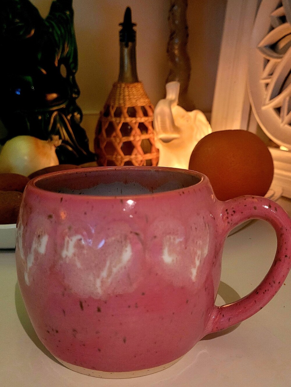 Pink Handcrafted Pottery Mug